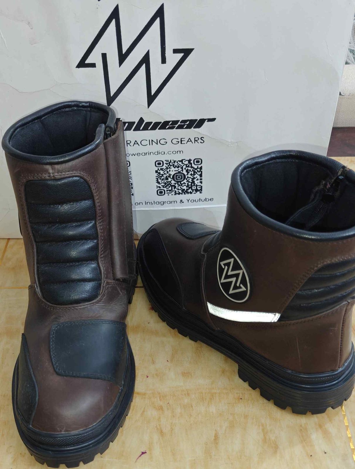 Moto Wear Riding shoes Size 42. Leather  3