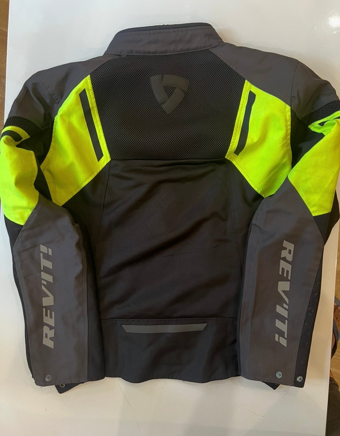  REV'IT! GT-R AIR 3 MESH JACKET - BLACK NEON YELLOW XL SIZE  2