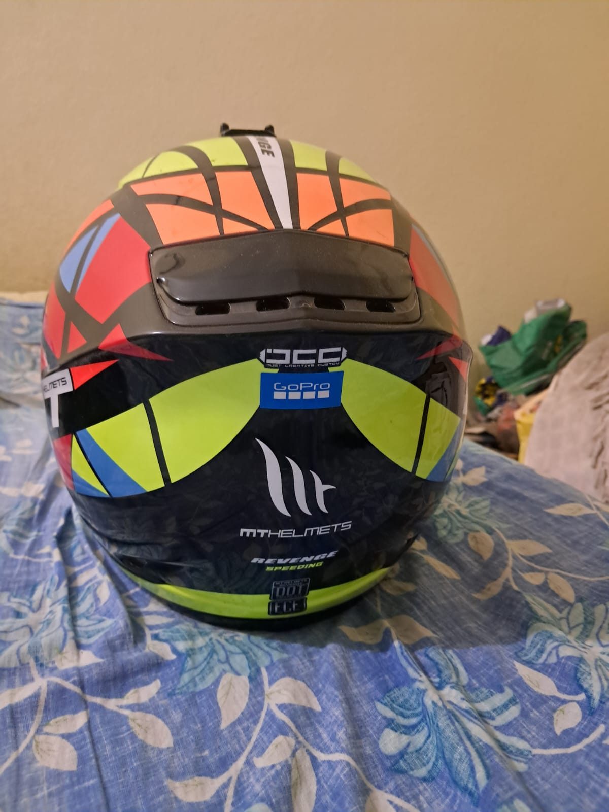 MT REVENGE speeding helmet with go pro mount  2