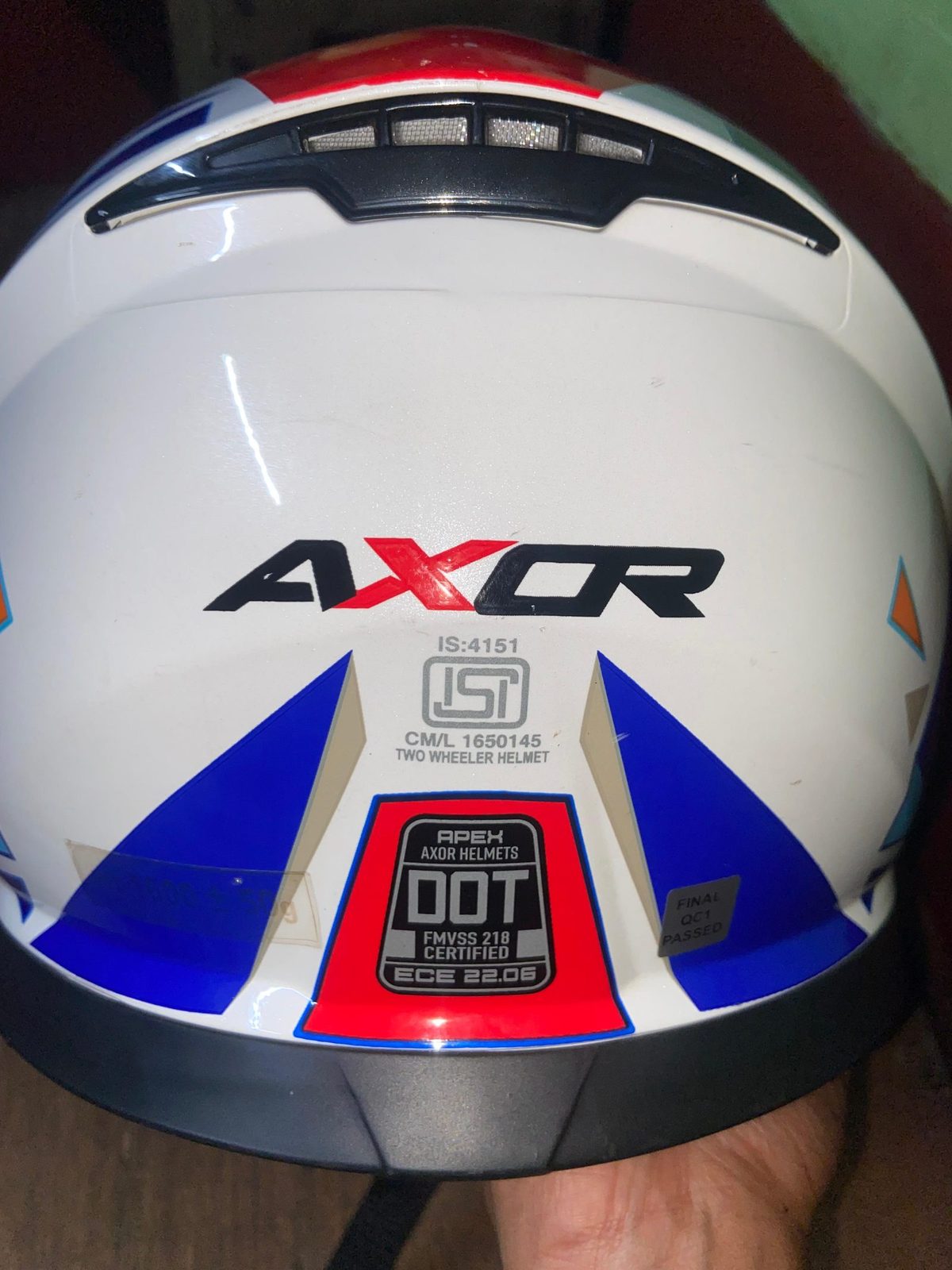 Axor Apex Prism ISI DOT ECE Certified Full Face Helmet 3