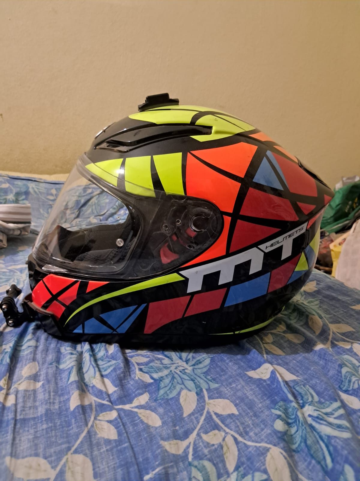MT REVENGE speeding helmet with go pro mount  3